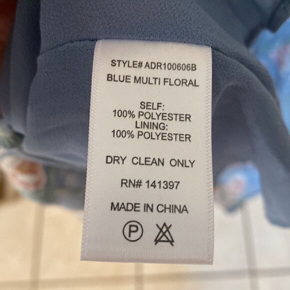 Floret Studios Floral Ruffled Chiffon Dress - Picture 7 of 8